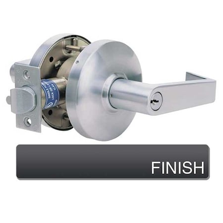 Cal-Royal Design Clutch Institution Lever Lock, 2-3/4 Backset, ASA Strike, Schlage C Keyway, US10B Dark CGN09-10B